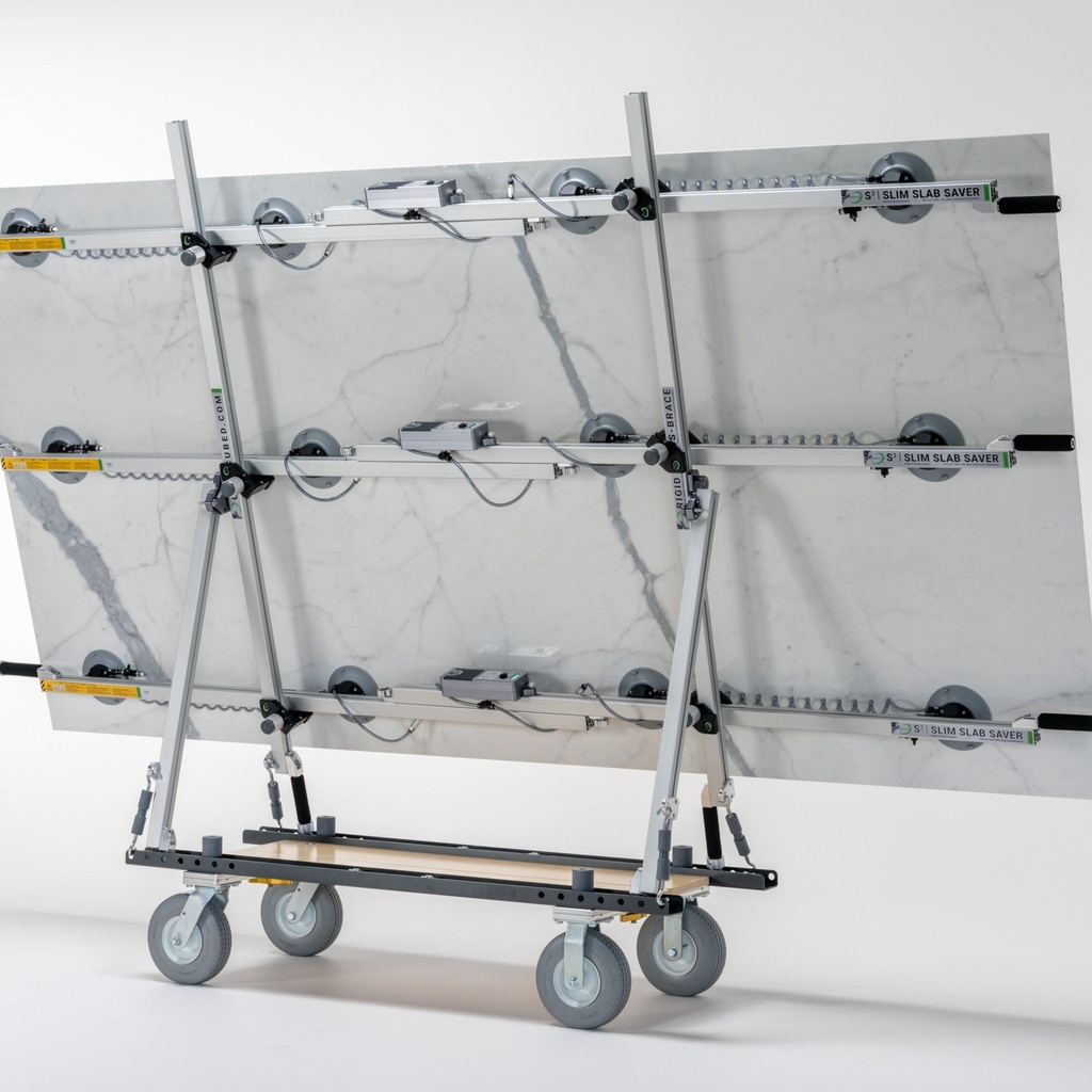 Omni Cubed S3 Frame Cart AT  750 lb All-Terrain Thin Material Cart - in use