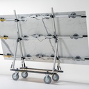Omni Cubed S3 Frame Cart AT  750 lb All-Terrain Thin Material Cart - in use