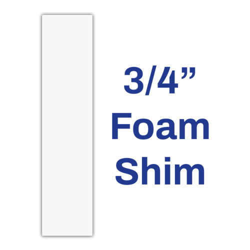 Tenax Miter Medic High Density Foam Shims (48 Count) for Countertop Overhang Installation - dimensio
