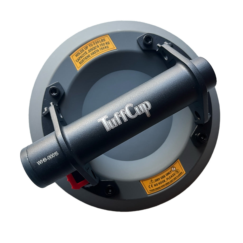 Tenax TuffCup Eos 9 inch LED Electric Battery Powered Vacuum Cup � side view