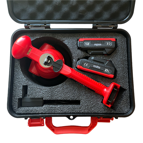 Tenax TuffQuake V12 6 Tile Vibrator  12,000+ RPM with Dual Battery System - dimensions