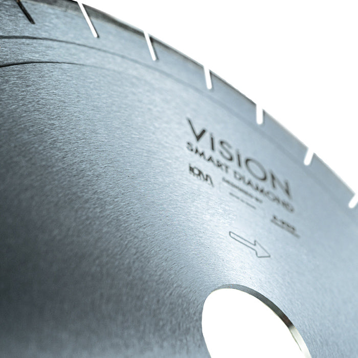 Vision IDM 16 (400mm) TOP KUT Slim Blade - Silent Core Bridge Saw Blade for Porcelain, Dekton and Qu