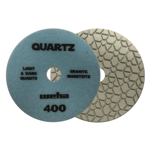 Weha 4 inch Quartz Diamond Polishing Pad for Engineered Stone and Quartz
