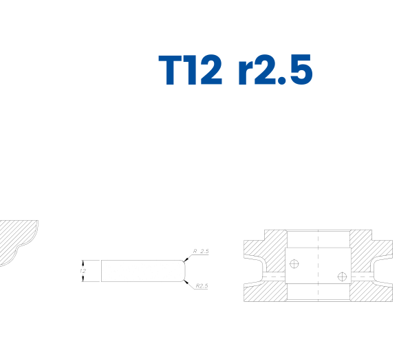 Profile T12 r2.5 - Line 60