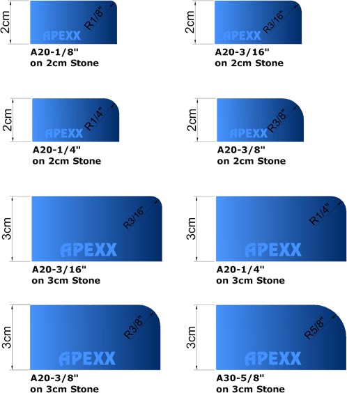 APEXX Shape A Brass-Core Router Bits - Image 2