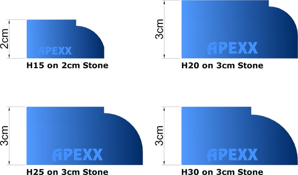 APEXX Shape H Brass-Core Router Bits - Image 2