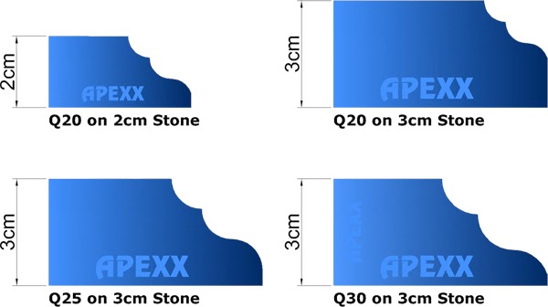 APEXX Shape Q Brass-Core Router Bits - Image 2