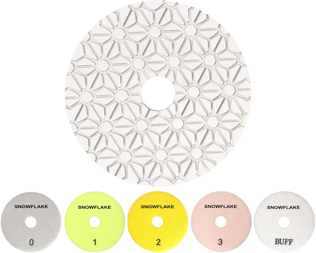 [22938-07004] Mustang Snowflake 3-Step ES/Granite Polishing Pad 4" (0)