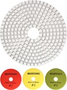 Mustang 4" 3-Step White Resin Pad for Quartz/Granite