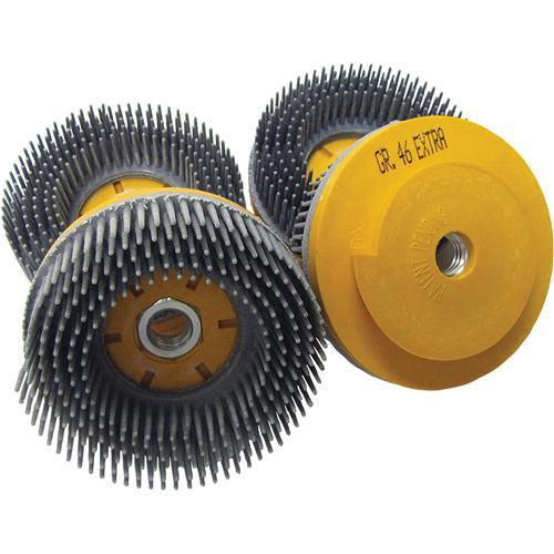 Tenax 4" Filiflex Extra Snail Lock Antiquing Brush — Diamond Bristle for Leathered & Textured Stone Finishes
