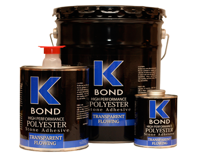 K-Bond POLYESTER Buff Flowing Stone Adhesive — Color-Match Filler for Travertine & Buff Stone