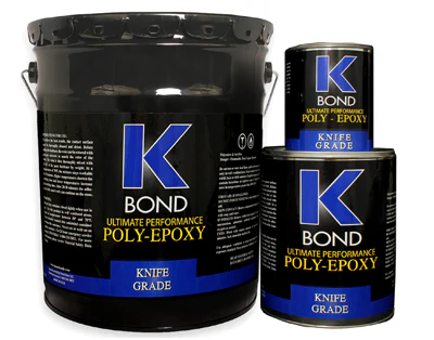 [EPOX.70638] K-Bond POLY-EPOXY Vinyl Ester Blend Knife Grade Stone Adhesive — High-Strength (5 Gallon Ship-Saver, 17 kg)