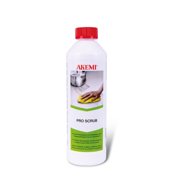 Akemi Pro Scrub — Micro-Plastic-Free Abrasive Cleaner for Stone & Stainless Steel (500 mL)