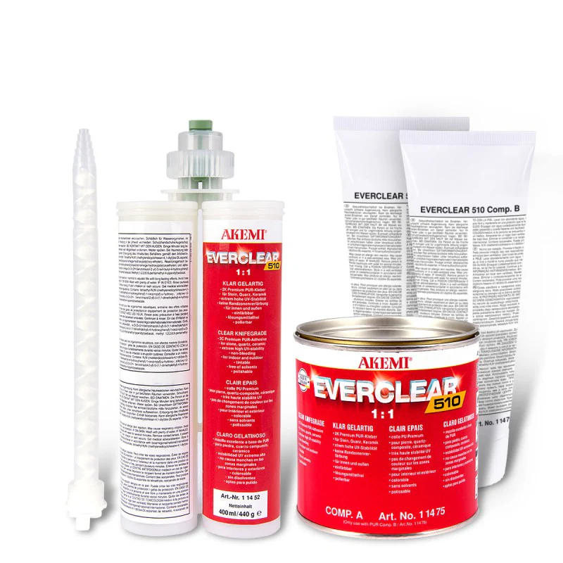 [PURE.11452] Akemi Everclear Clear Knife Grade Urethane Adhesive (395 mL Cartridge)