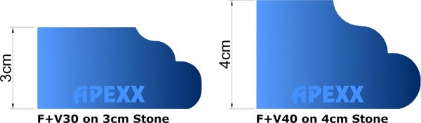 [22501-01542] APEXX Router Bit F+V40 (Pos.0 Segmented)