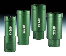 [22301-02006] APEXX Green Thin-Wall Core Bit for Marble/Granite/ES 5/8"-11 (1")