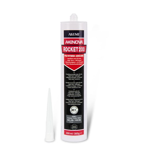 Akemi Akenova Rocket 200 Fast-Setting Polyhybrid Adhesive — 290 mL Cartridge