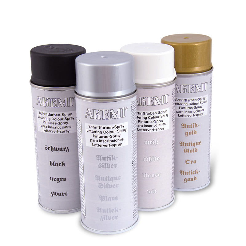 Akemi Lettering Color 400 mL — Fast-Drying Alkyd Monument & Gravestone Lettering Paint
