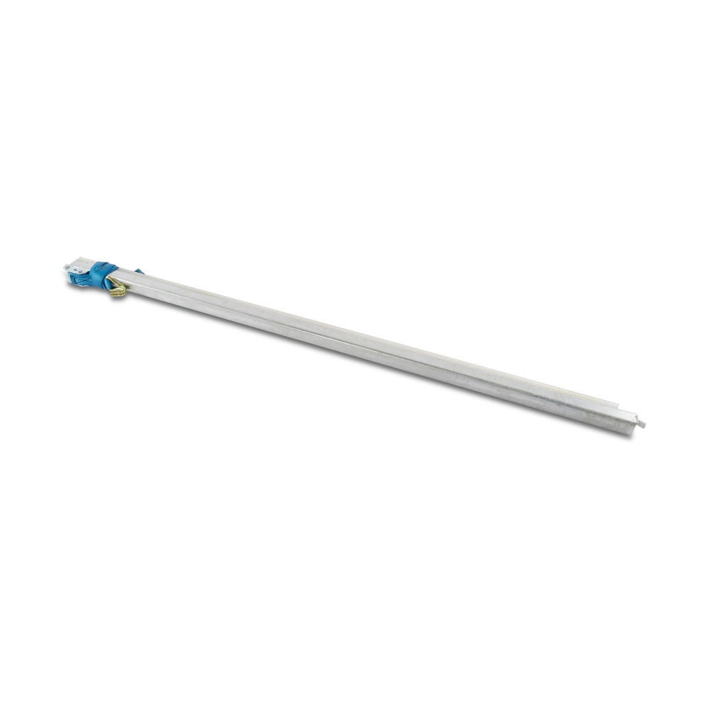 Weha 4′ Replacement Upright Pole — 47-1/2″ Galvanized, Complete with Rubber, Strap & Brass Hook