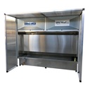 Filter Project TEC710 Water Wall Wet Dust Collection Booth — 6.5 ft (2 m), Stainless Steel