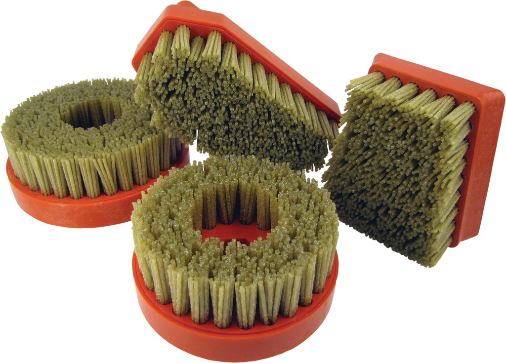 [MTPROEDGM01] Tenax 4" Snail Lock Diamond Brush — 36 Grit, Stone Texturing & Antiquing (14 CM, 24 Grain)