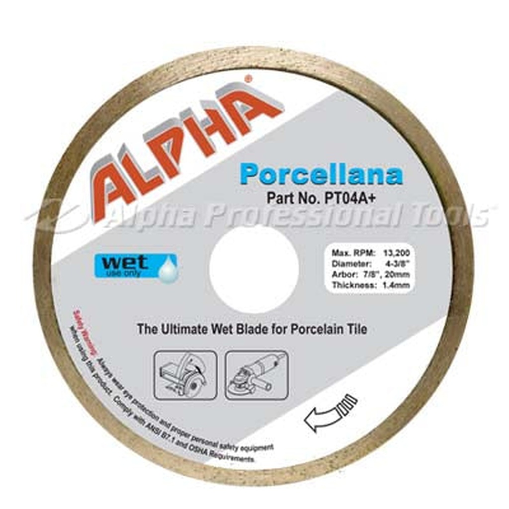 [PT04A+] Alpha Professional Tools Porcellana Blade (4-3/8")