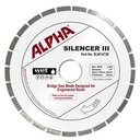 Alpha Silencer III Engineered Stone Bridge Saw Blade