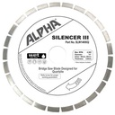 Alpha Silencer III Quartzite Bridge Saw Blade