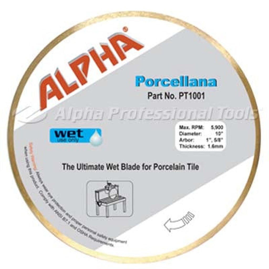 [PT0801] Alpha Porcellana Rail Saw Blade (8")