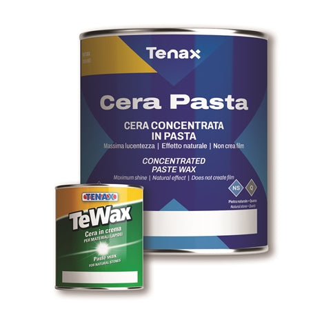 [CERAPASTABLK1QT] Tenax Cera Pasta Clear Paste Wax for Stone Polishing — 1 Quart (Black)