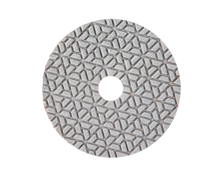 4" Cyclone Engineered Stone White Resin Polishing 3-Step Pad #1