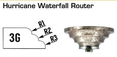 30mm Hurricane Router Waterfall Bit (Shape TP)