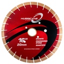 16" Hurricane Silent Core Bridge Saw Blade, 20mm Segment