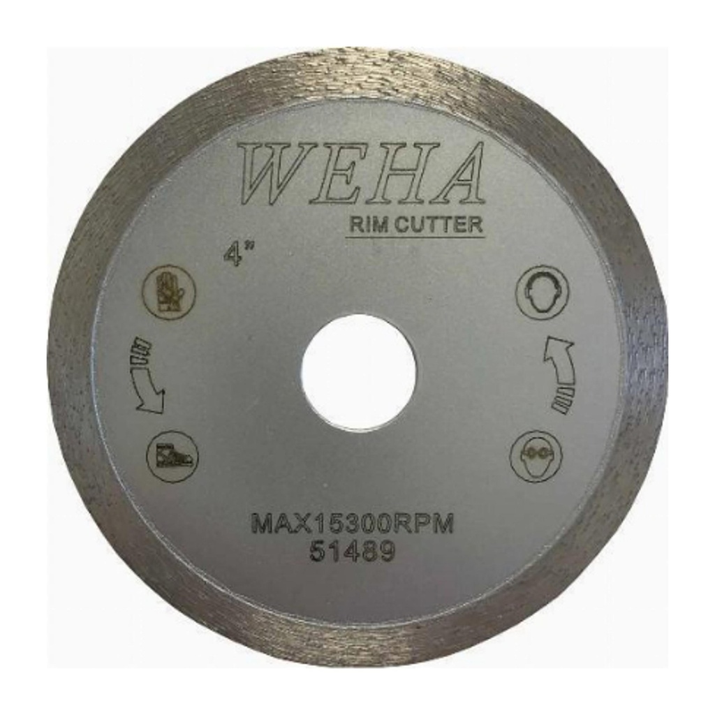 [51489] Weha Continuous Rim Diamond Blade (4")