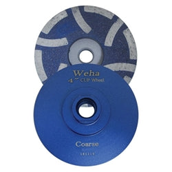 [7680] Weha 4" Resin Fill Diamond Cupwheel (Coarse)