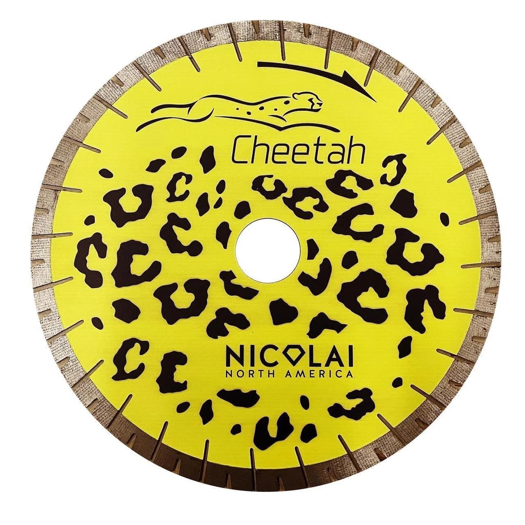 [NNAXQ350] Nicolai Silent Cheetah Bridge Saw Blade (350mm/14", Quartzite, 50/60mm)
