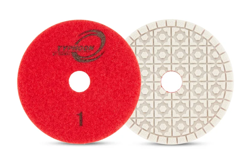 Typhoon ES 4" White Multi-Step Wet Polishing Pad
