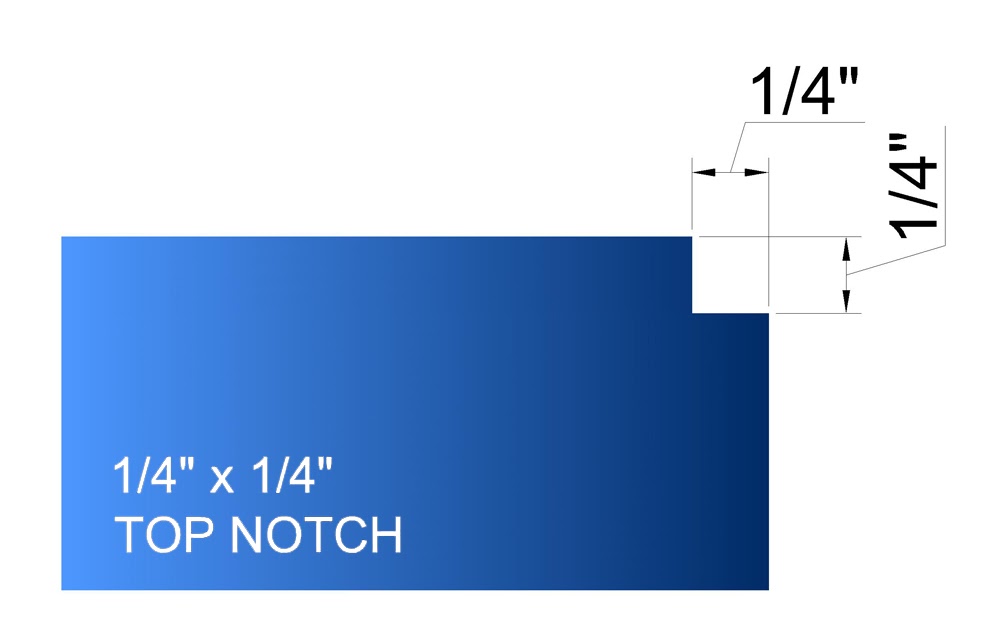 [22501-01867] APEXX Top Notching Bit (1/4" x 1/4")
