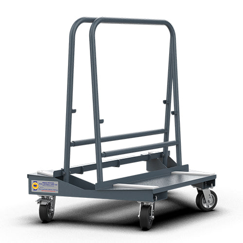 [ANDWC049-M2-B] Abaco Nesting Dual Drywall Cart 049 (Black)