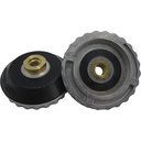 Weha Snail Lock Back Up Pad — 5/8 in-11 Brass Thread with Rubber Breakaway Collar