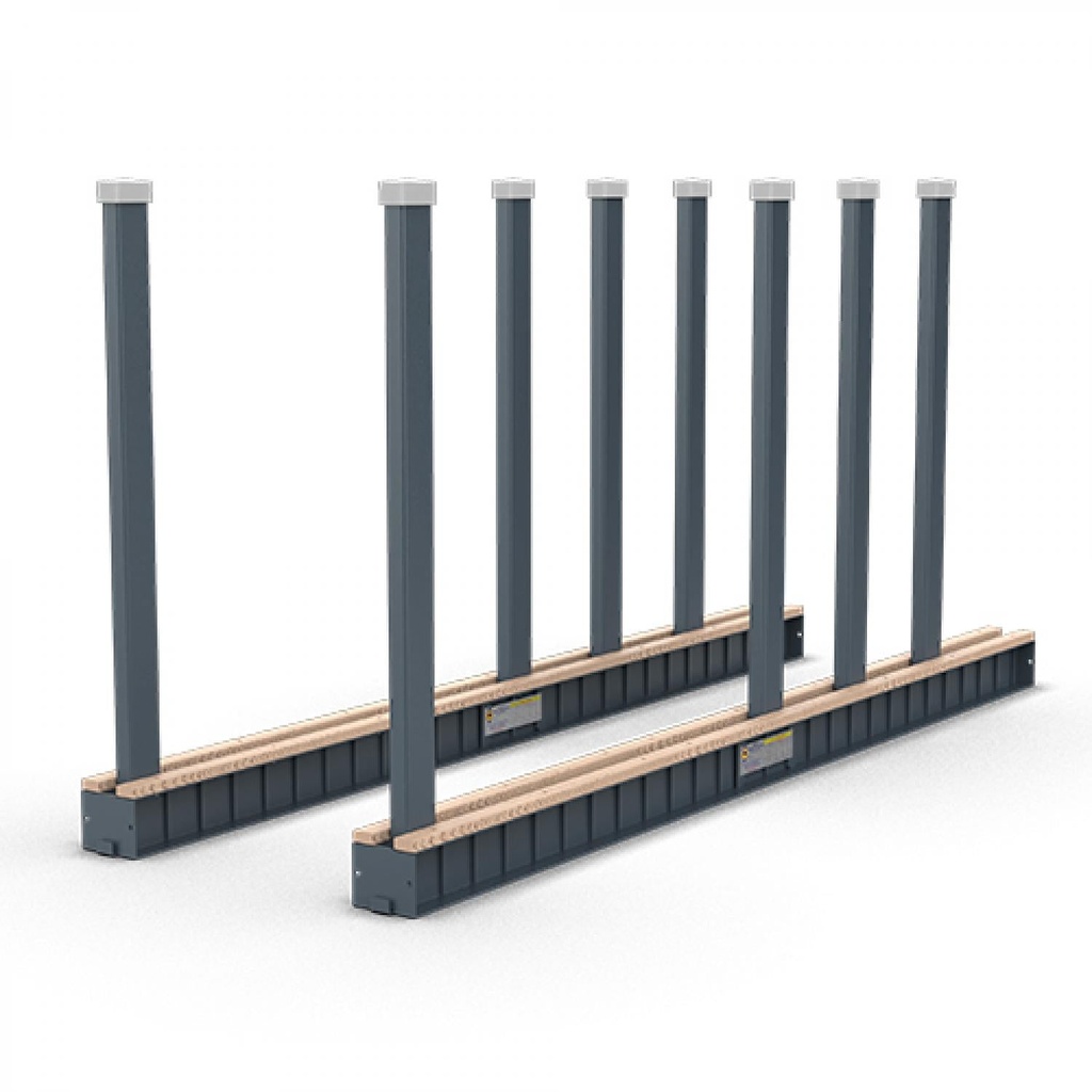 Bundle Slab Rack - Rubber Cap (Include 2 Base And 8 Pole)