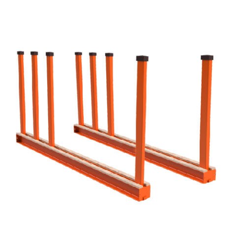 [BSR010_002-B] Pole For Abaco Bundle Slab Rack - Rubber Cap (Black)