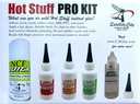 Satellite City Hot Stuff Pro Kit HK-2 — Complete 2 oz CA Glue Set with NCF Quick Accelerator & Debonder