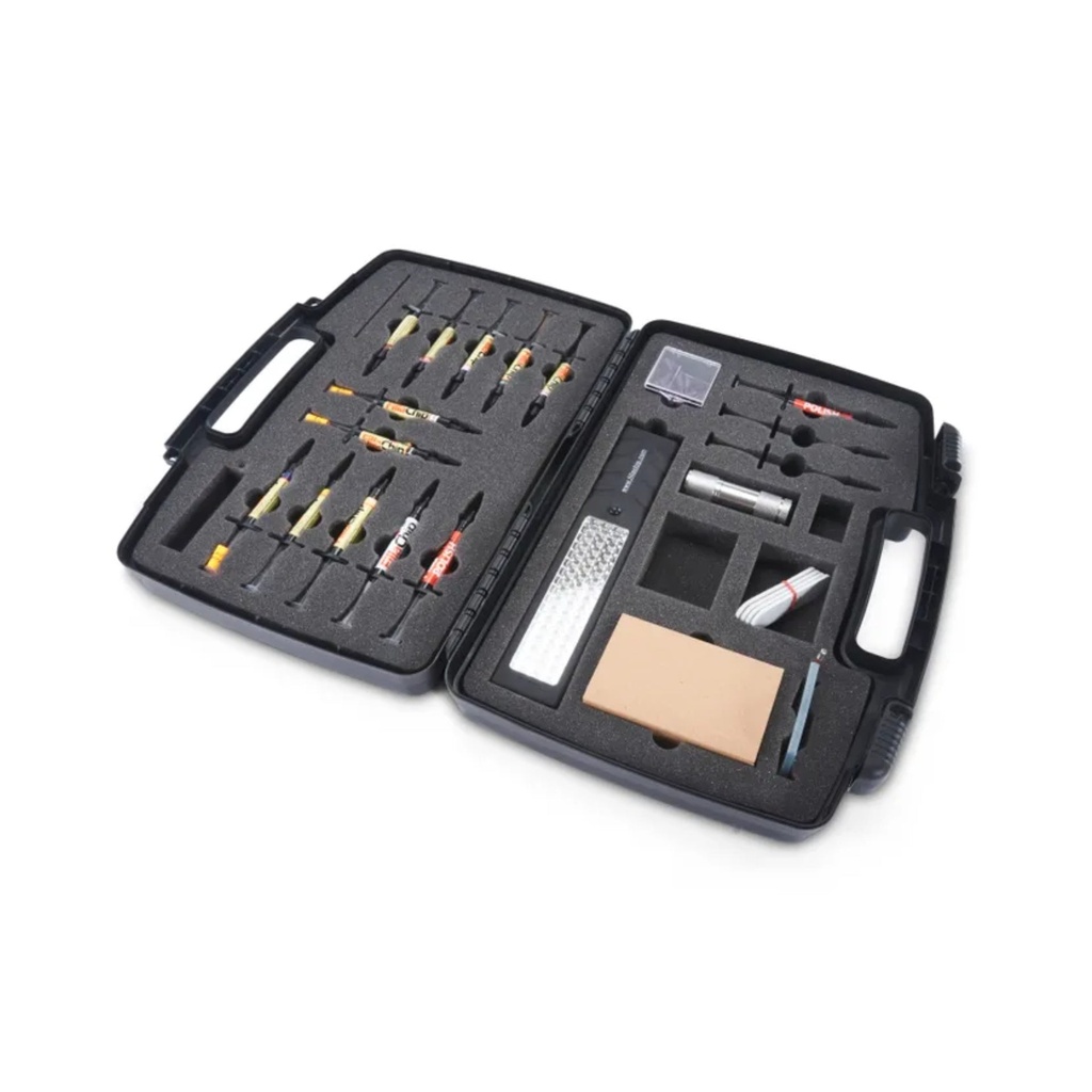 [1903] FillaChip Master Kit for Chip Repair — Complete UV Stone & Granite Repair System