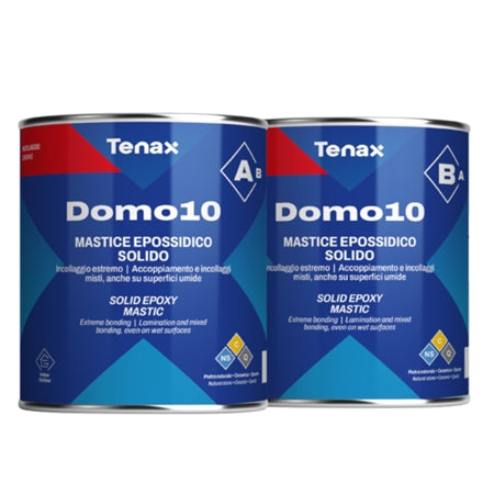 [1RAA00BG50] Tenax Domo 10 A+B Knife-Grade Epoxy — Extra-Strong Two-Part Stone Adhesive (Quart Kit)