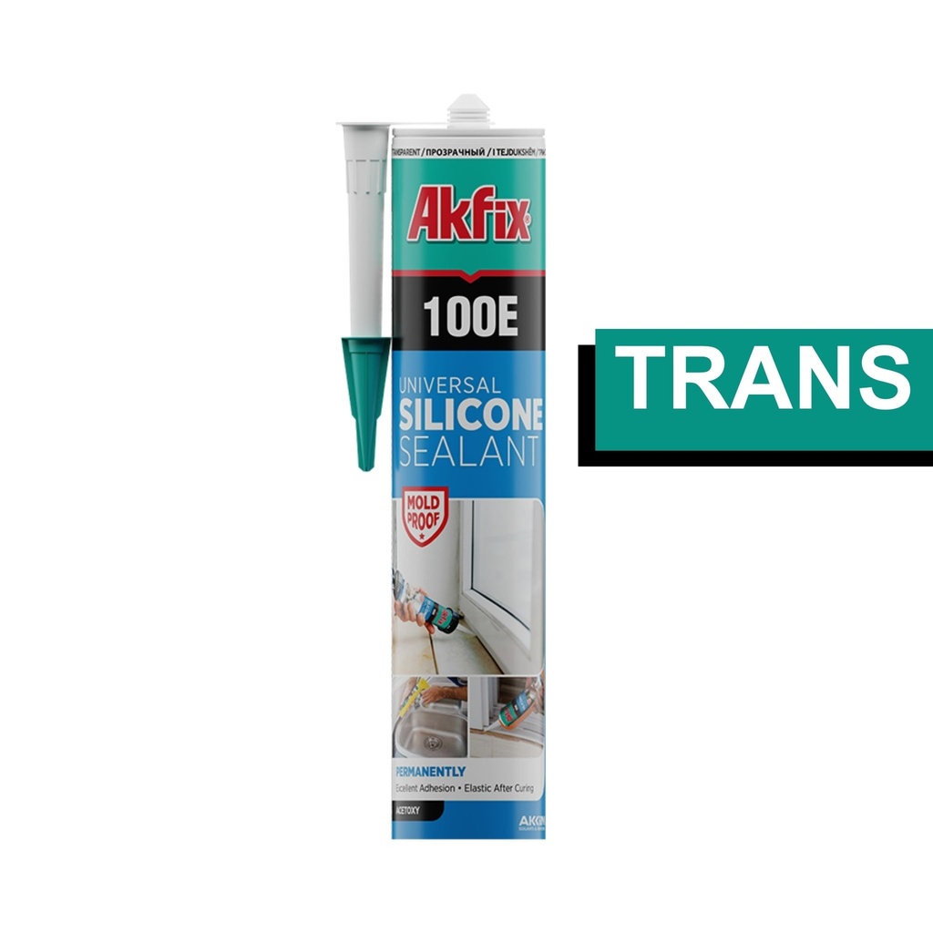 [SA011] Akfix 100E Universal Silicone Sealant — Translucent