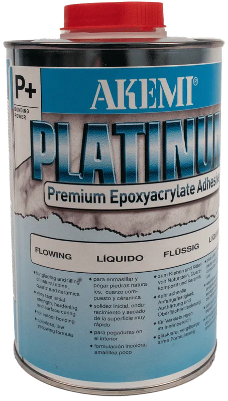 Akemi Platinum 5.0 P+ Flowing - Transparent-Opaque Epoxyacrylate Adhesive (Quart)