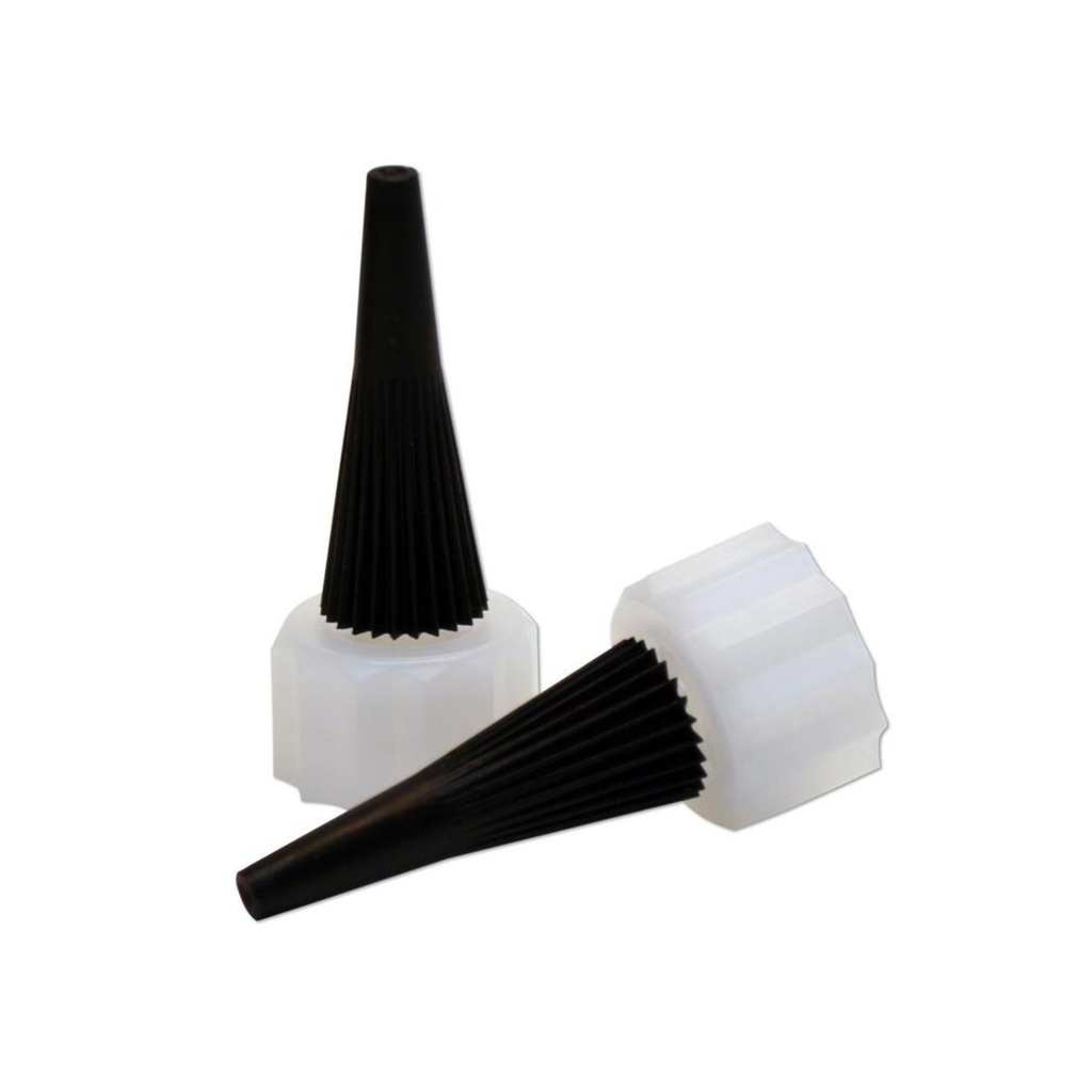[HT600] Satellite City Hot Stuff Hot Tips HT-600 — Replacement Spouts & Overcaps (2/box) for CA Glue Bottles