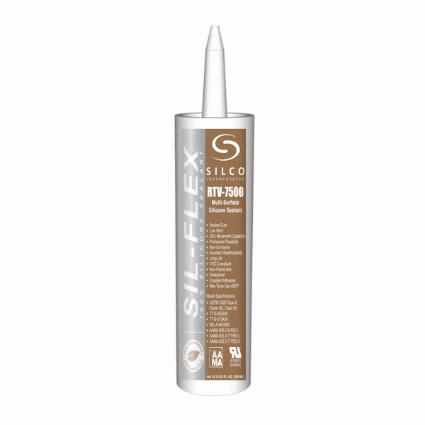 [RTV7500TW] SIL-FLEX RTV-7500 Industrial/Construction Grade Silicone Sealant - Trans White