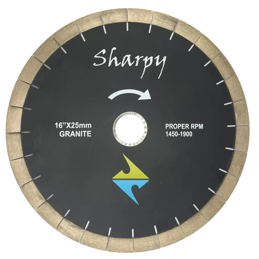 16" Sharpy Bridge Saw Blade - Supreme - Arix 25mm Segments